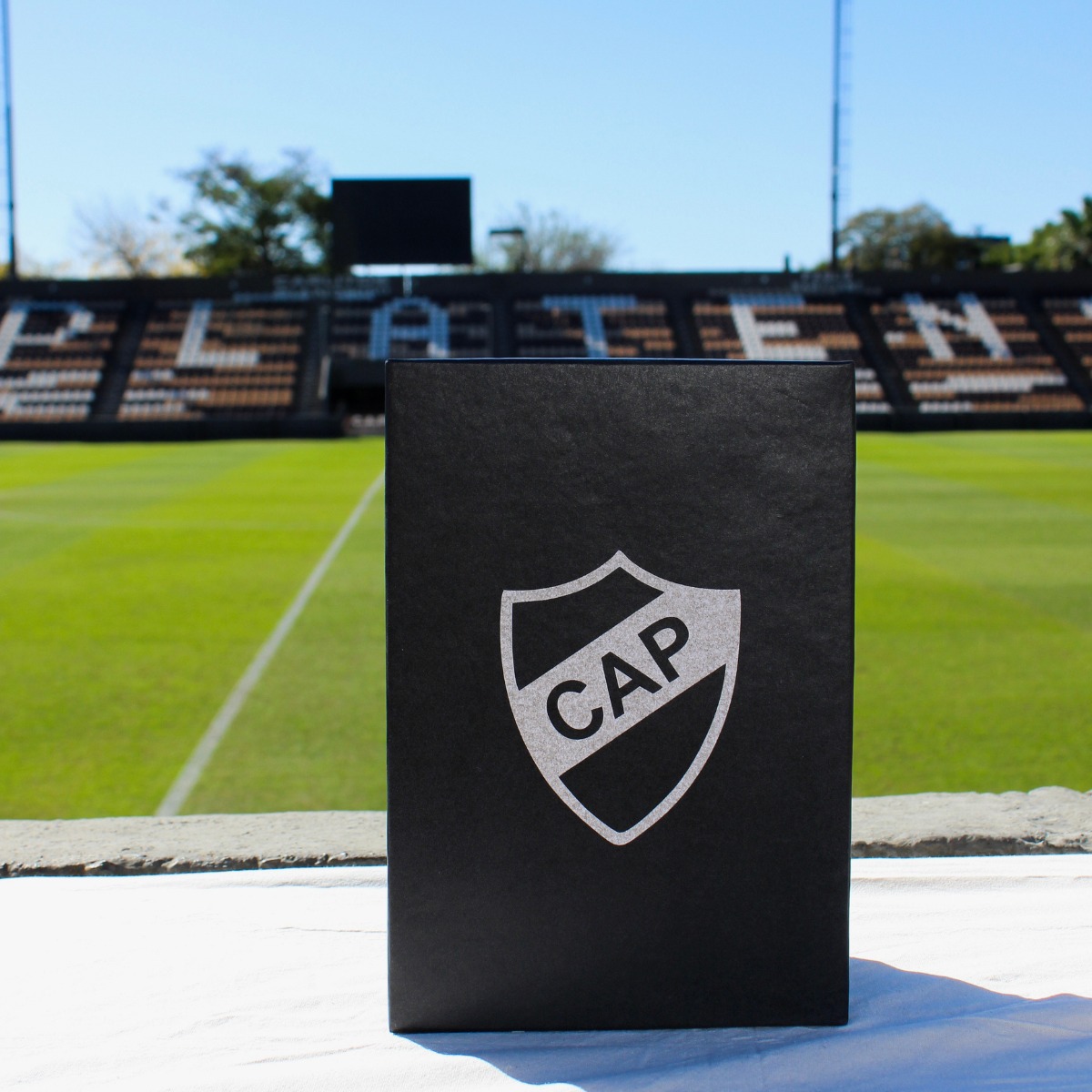 Mate Calabaza Escudo a Color + Tapa del Estadio + Base metalica - Imagen 5
