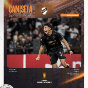 Camiseta Usada en partido vs Santa Fe x Mateo Mendía