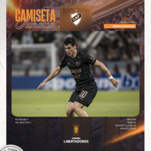 Camiseta Usada en partido vs Santa Fe x Franco Zapiola