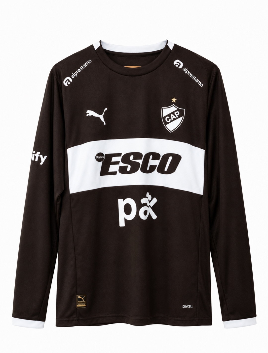 Camiseta Juego Manga Larga Marron
